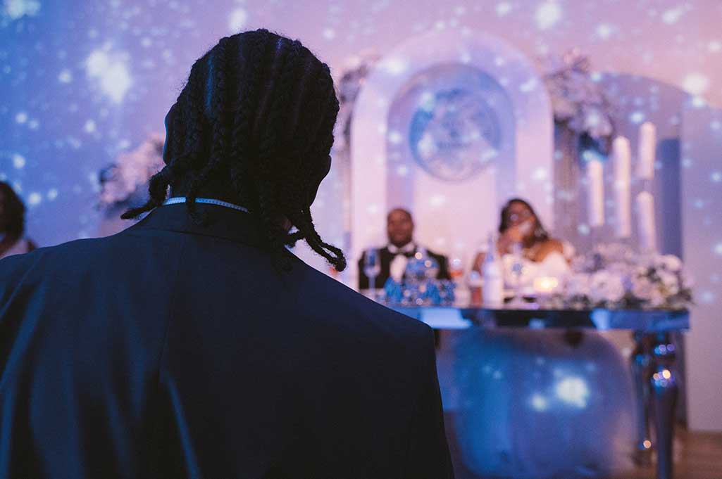 How Love Comes - man giving speech at wedding reception