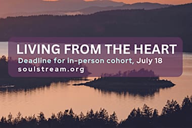 Living from the Heart header image of coastal sunset