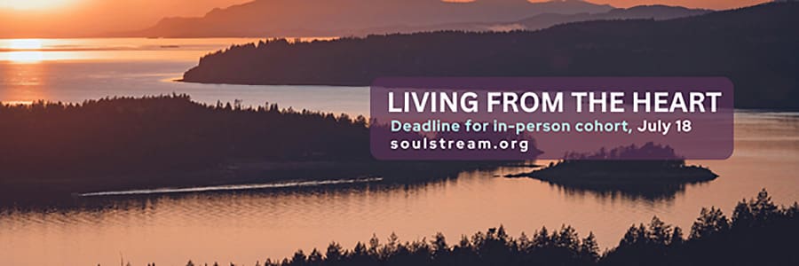 Living from the Heart header image of coastal sunset